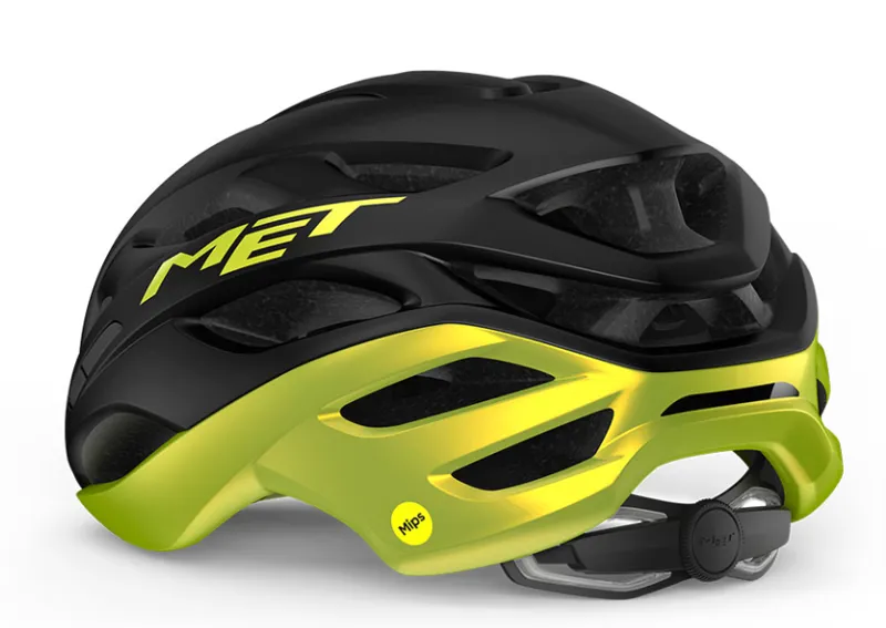 MET Estro Mips Road Helmet in Lime and Black-2